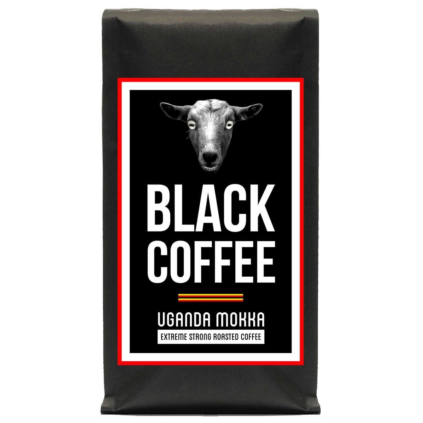 Logo Black Coffee Uganda Mokka Extrem Strong Roasted Coffee