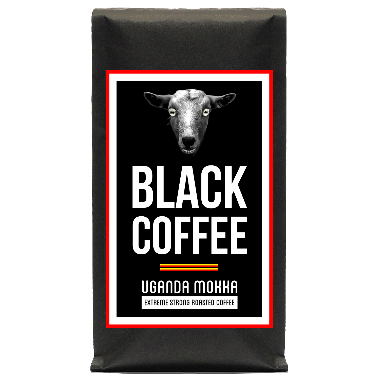 Logo Black Coffee Uganda Mokka Extrem Strong Roasted Coffee