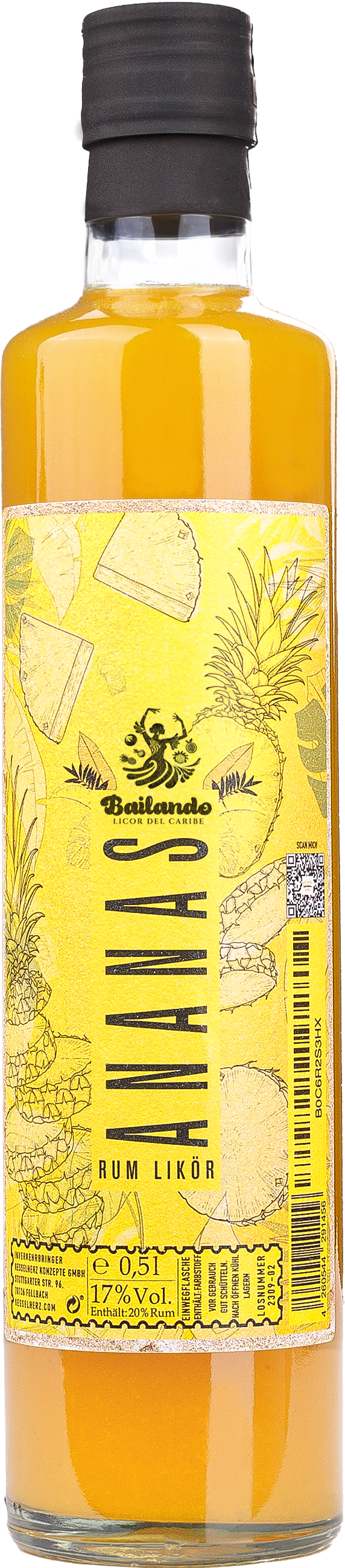 Bailando Ananas Premium Rum Likör