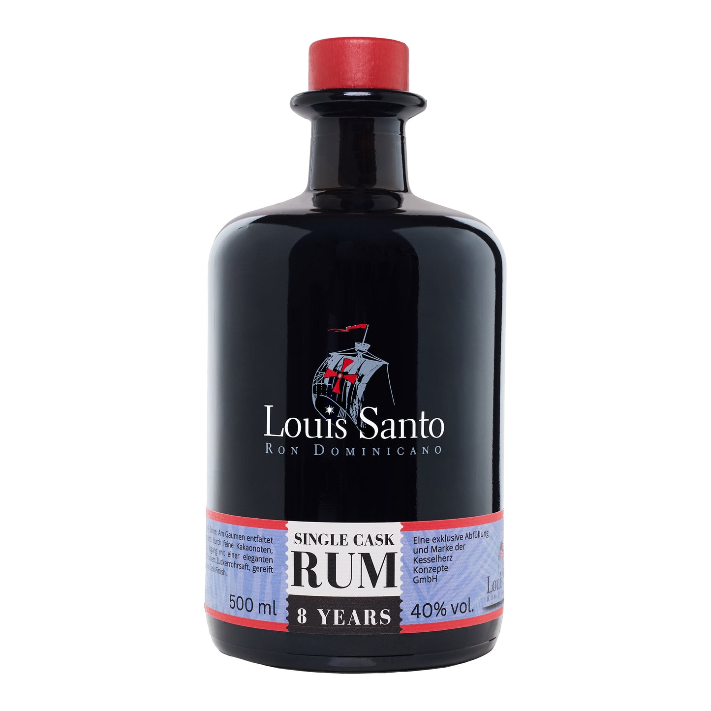 Flasche Louis Santo Rum des Jahrgangs 8