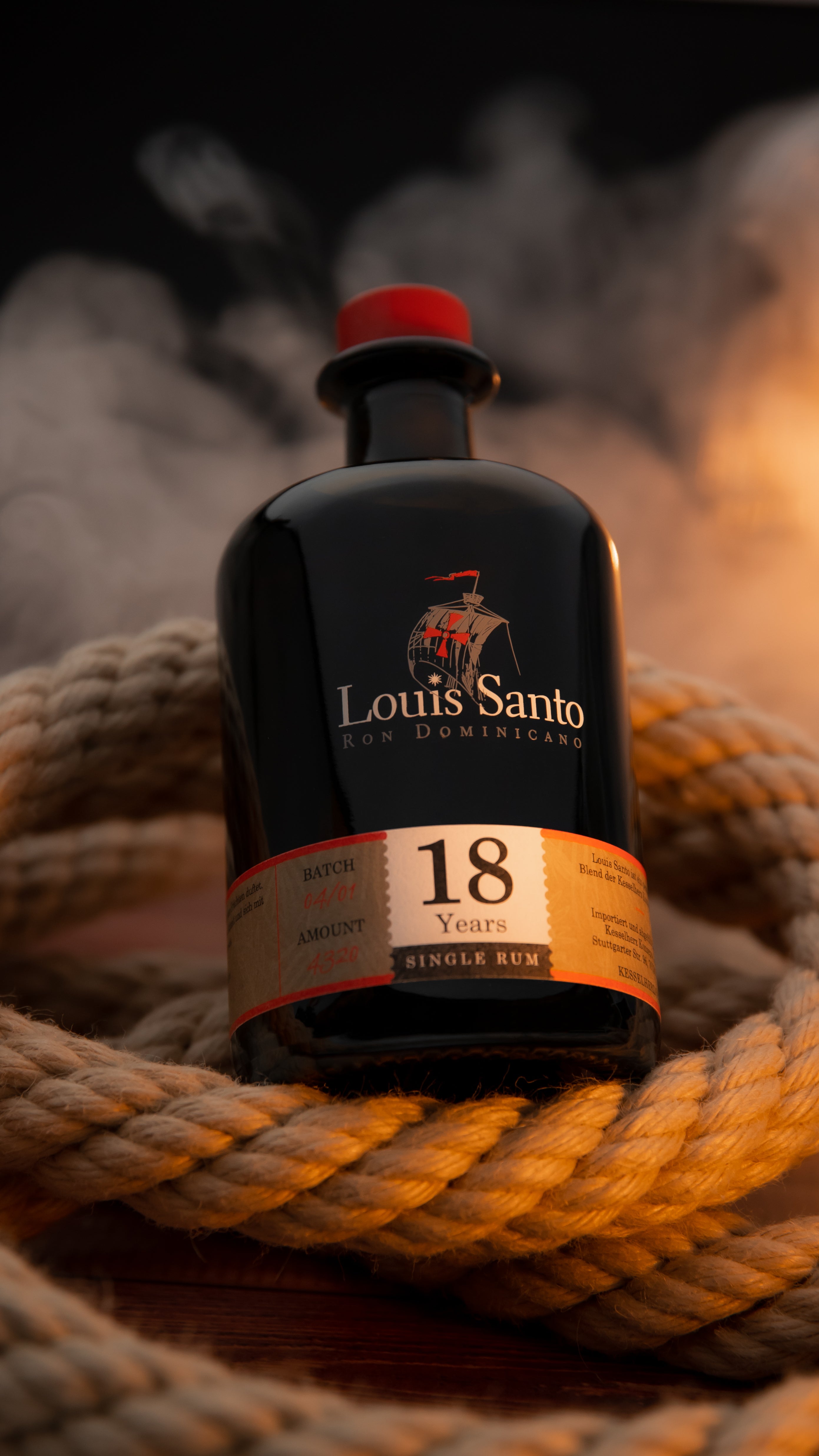 Louis Santo Rum 18 Jahre im Bourbon Fass gereift 