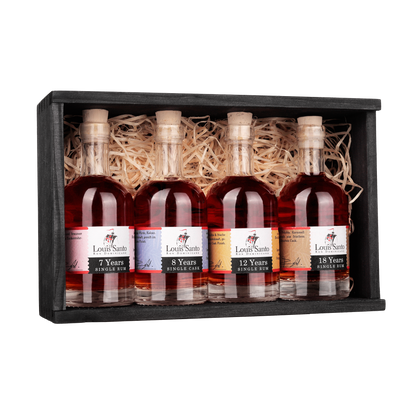 Tasting Box für bis zu 5 Personen – Miniatur Rum Set (4 x 100 ml)