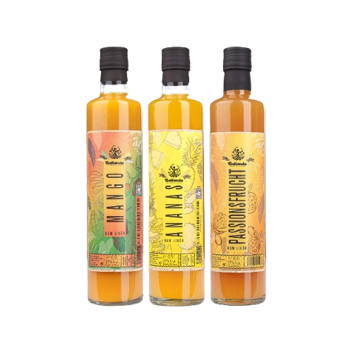 BAILANDO Rum Likör Set | Mango | Ananas | Passionsfrucht