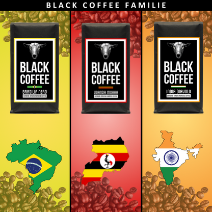 Black Coffee Kaffee Set | Brasilien | Indien | Uganda
