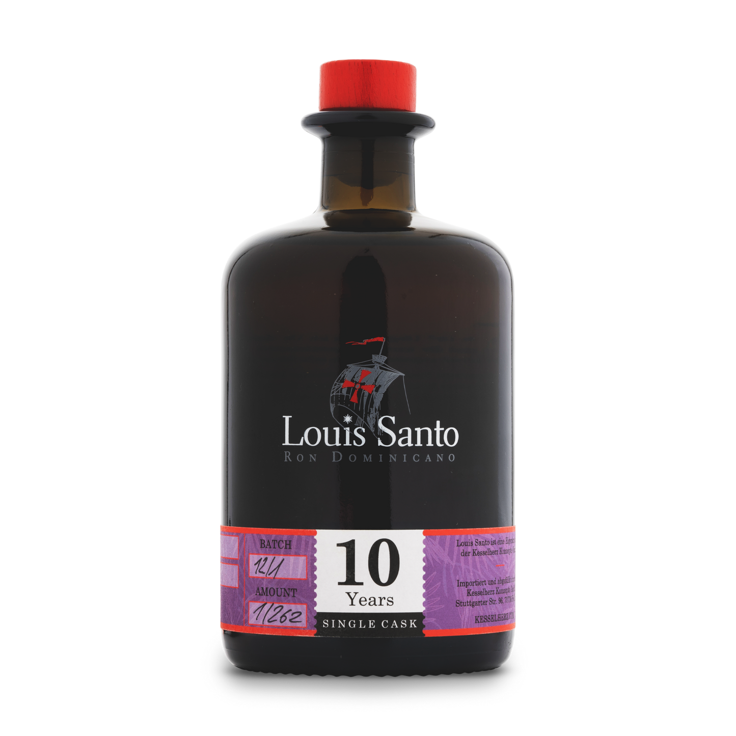 Louis Santo Single Cask Rum mit Islay Whisky Fass Finish Cask Strength stark limitierte Einzelfassabfüllung