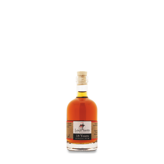 Louis Santo – Premium Single Rum 18 Jahre | Miniatur Flasche