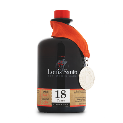 Louis Santo Premium Rum aus der Karibik | 18 Jahre Bourbon Cask